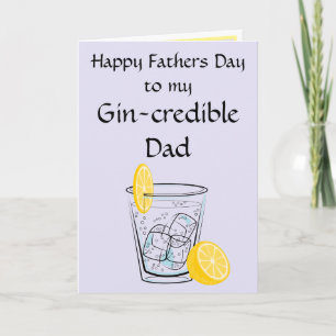Gin Pun Vatertagskarte Karte