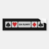 Gin Rummy Autoaufkleber (Vorne)