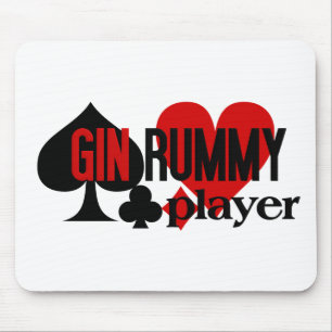 Gin Rummy Player Mousepad