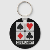 Gin Rummy Schlüsselanhänger (Vorderseite)