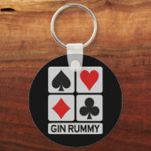 Gin Rummy Schlüsselanhänger (Vorderseite)