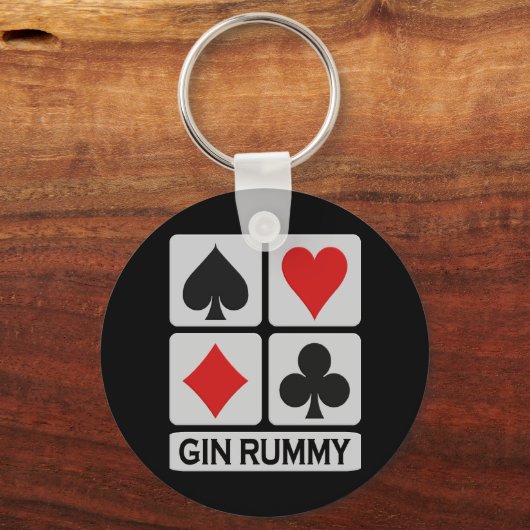 Gin Rummy Schlüsselanhänger (Vorderseite)