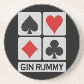 Gin Rummy Untersetzer (Vorne)