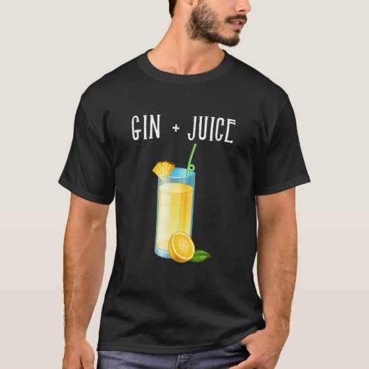 Gin + Saft T-Shirt (Vorderseite)