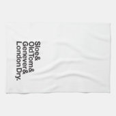 Gin schreibt Bar-Tuch Handtuch (Horizontal)