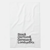 Gin schreibt Bar-Tuch Handtuch (Vertikal)