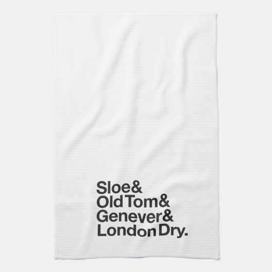 Gin schreibt Bar-Tuch Handtuch (Vertikal)