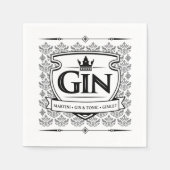 Gin-Servietten Serviette (Vorderseite)