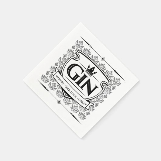 Gin-Servietten Serviette (Ecke)