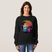 Gin Synthwave 80s Retrowave Aesthetic Sweatshirt (Vorne ganz)