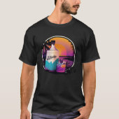 Gin Synthwave 80s Retrowave Aesthetic T-Shirt (Vorderseite)
