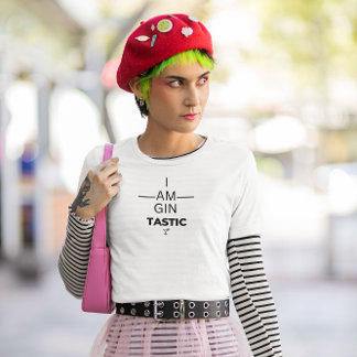 Gin Tastic Ladys V Neck T - Shirt