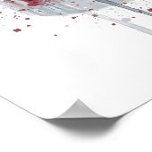 Gin & Tonic 'Blueberry and Pomegranate' Poster (Ecke)