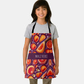 Gin Tonic Citrus Wasserfarbmuster Schürze (Insitu)