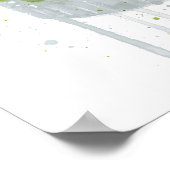 Gin & Tonic 'Cucumber' Poster (Ecke)