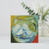 Gin Tonic-Einladung Einladung (Stehend Vorderseite)