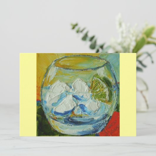 Gin Tonic-Einladung Einladung (Stehend Vorderseite)