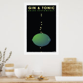 Gin & Tonic (großes Poster) Poster (Küche)