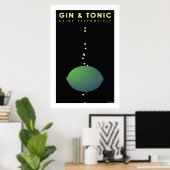 Gin & Tonic (großes Poster) Poster (Heimbüro)