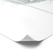 Gin & Tonic 'Gurke und Limette' Poster (Ecke)