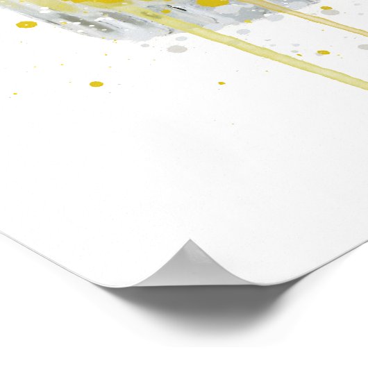 Gin & Tonic 'Lemon and Thyme Poster (Ecke)