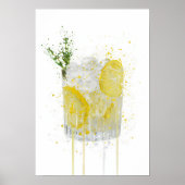 Gin & Tonic 'Lemon and Thyme Poster (Vorne)