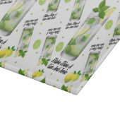 Gin Tonic-Muster, Glasschneiden-Brett 11" x8 " Schneidebrett (Ecke)