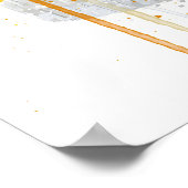 Gin & Tonic 'Orange und Basilikum' Poster (Ecke)