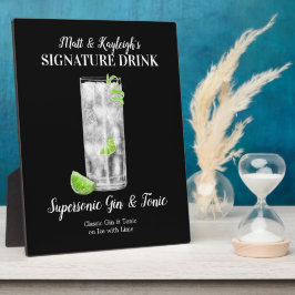 Gin & Tonic ・ PERSONALISIEREN Sie diesen Signature Fotoplatte