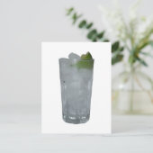 Gin Tonic Postkarte (Stehend Vorderseite)