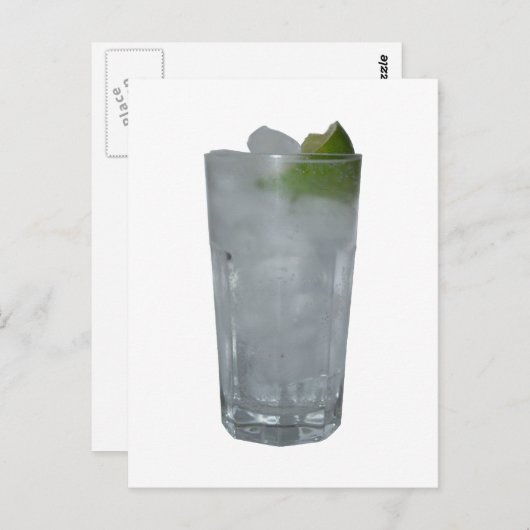 Gin Tonic Postkarte (Vorne/Hinten)
