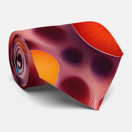 Gin Tonic Soda Watercolor Muster Krawatte (Gerollt)