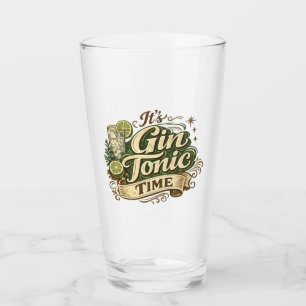 Gin Tonic Zeit Trinkglas Glas