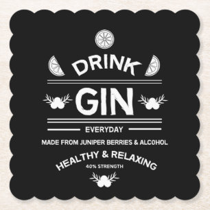 Gin-Trinker Gin-Liebhaber Wohnkultur Bars Se Untersetzer