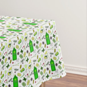 Gin und Tonic Cocktail Brillen Cocktail Party Tischdecke