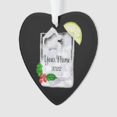 Gin und Tonic Cocktail Personalisierte Ornamente (Vorderseite)