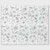 Gin und Tonic Gin Drinker Cocktail Party Geschenkpapier (Flach)