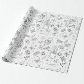 Gin und Tonic Gin Drinker Cocktail Party Geschenkpapier (Ungerollt)