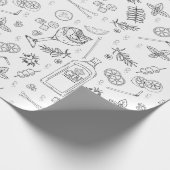 Gin und Tonic Gin Drinker Cocktail Party Geschenkpapier (Ecke)