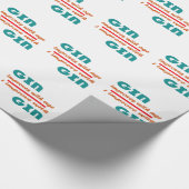 Gin verbessert mit Alter Geschenkpapier (Ecke)