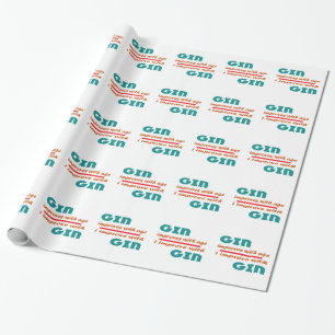 Gin verbessert mit Alter Geschenkpapier