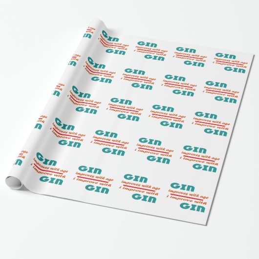 Gin verbessert mit Alter Geschenkpapier (Ungerollt)