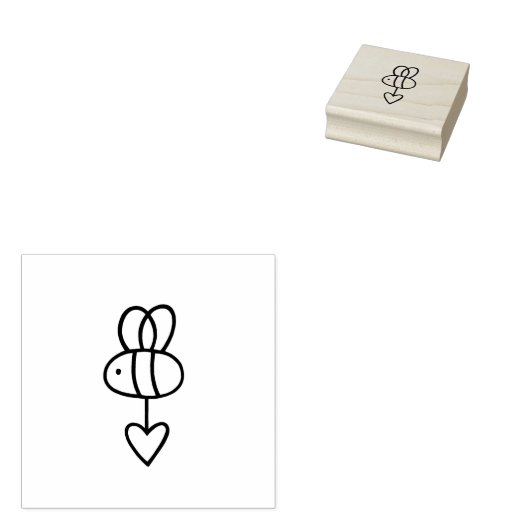 Gina-Bienen 3 Gummistempel (Stempel)
