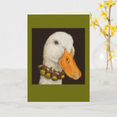 Gina die Ente-Karte Karte (Gelbe Blume)