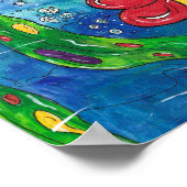 Gina die Goldfish Print Poster (Ecke)