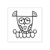 Gina-Eule Gummistempel (Prägung)