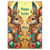 GINA ~ FROHE OSTERN ~ OSTERHASEN ~ KLEMMBRETT (Rückseite)