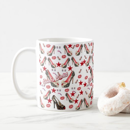 Gina-Geheimhaltung-Tasse Kaffeetasse (Mit Donut)