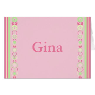 Gina Modern Circles Name Card - 369