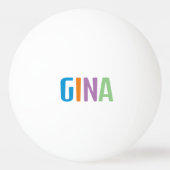Gina Tischtennisball (Vorderseite)